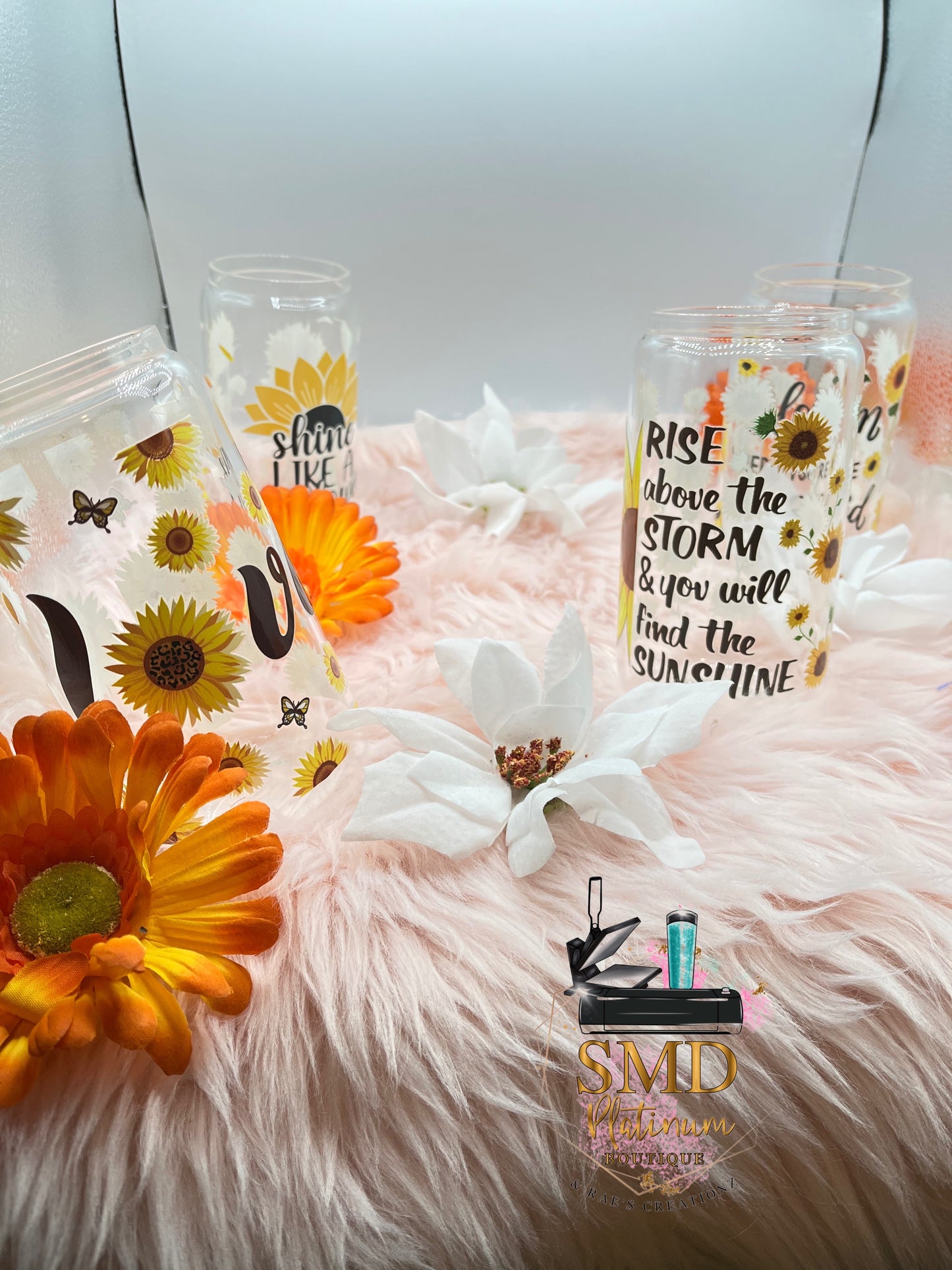 Sunflower Glass Cups